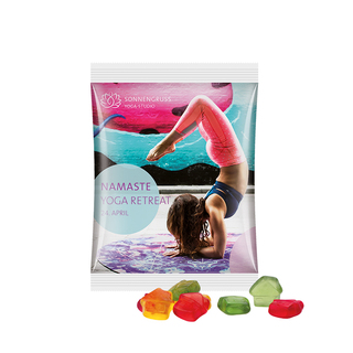 Maxitüte, Folie weiß, Trolli Fruchtgummi Haus