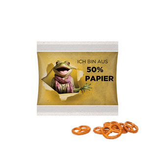Snack Miditüte, Mini Brezel, Papierfolie