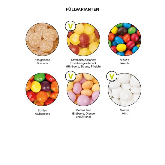 Papierdose Eco Midi mit Honigbienen Bonbons