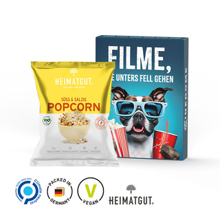 Klappschachtel, Heimatgut BIO Popcorn süß-salzig