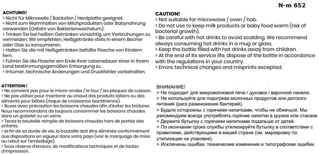 Vakuumflasche weiss 500 ml