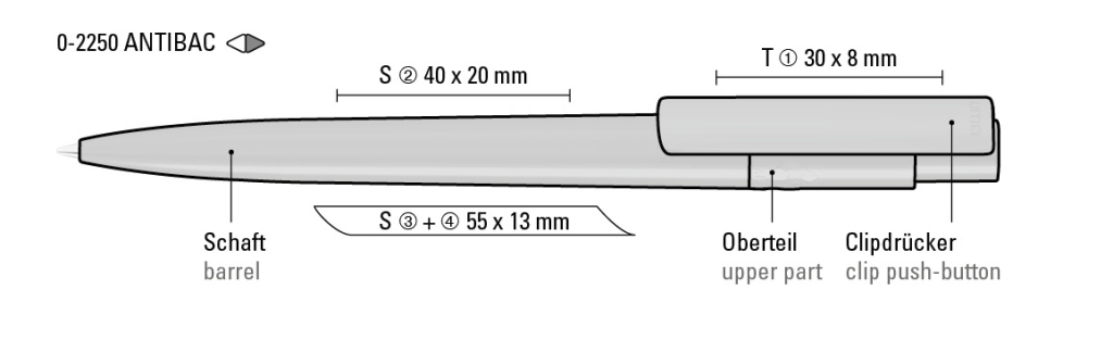 RECYCLED PET PEN PRO antibacterial