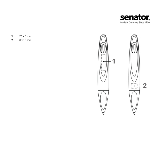 senator Melbi Matt Bio Recycled Druckkugelschreiber