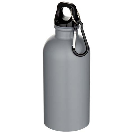Oregon 400 ml matte RCS-zertifizierte einwandige Trinkflasche aus recyceltem Edelstahl mit Karabinerhaken