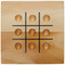 Strobus Tic-Tac-Toe Spiel aus Holz