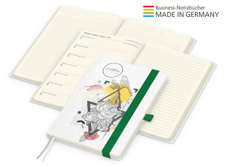 Buchkalender Match-Hybrid Creme Bestseller, Natura individuell, grün