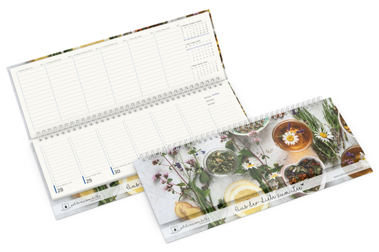 Tisch-Querkalender Compact Cover-Star Recycling-Matt