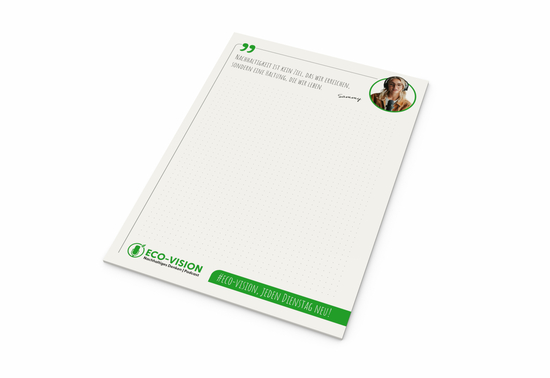 Schreibblock A5 Recycling, 25 Blatt