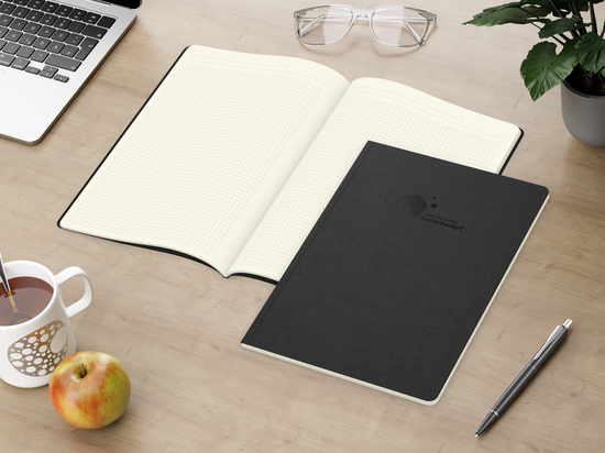 Notizbuch Copy-Book Creme Bestseller, A4, schwarz