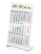 Tischkalender Desktop 3 Color Bestseller, 2 Jahre, weiß