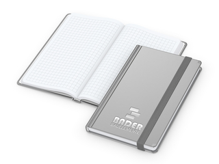 Notizbuch Easy-Book Comfort Bestseller, Pocket, silber inkl. Silberprägung