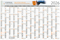 Wandplaner Horizont Bestseller, L, individuelle Schmuckfarbe