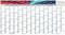 Wandplaner Horizont Bestseller, XL, blau