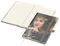 Notizbuch Match-Book Creme Bestseller, A5, Cover-Star, matt-individuell, silbergrau