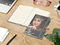 Notizbuch Match-Book Creme Bestseller, A5, Cover-Star, matt-individuell, silbergrau