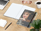 Notizbuch Match-Book White Bestseller, A4, Cover-Star, gloss-individuell, schwarz