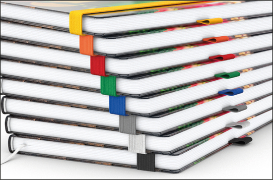 Notizbuch Match-Book White Bestseller, A5, Natura, braun-individuell, weiß