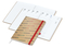 Wochenplaner Match-Hybrid White Bestseller, A4, Natura braun-individuell, rot