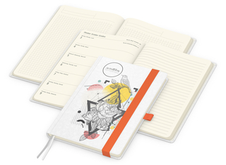 Wochenplaner Match-Hybrid Creme Bestseller, Natura individuell, orange