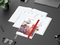 Wochenplaner Match-Hybrid White Bestseller, A5, Cover-Star matt-individuell, rot