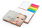 Haftnotiz-Set Prag Bookcover White Bestseller, gloss-individuell, Farbschnitt orange