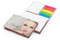 Haftnotiz-Set Prag Bookcover White Bestseller, matt-individuell, Farbschnitt rot