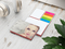 Haftnotiz-Set Prag Bookcover White Bestseller, matt-individuell, Farbschnitt rot