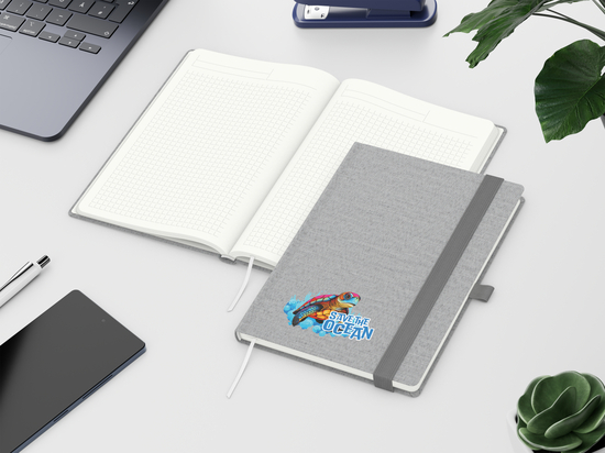 Notizbuch Ocean-Book Recycling, grau