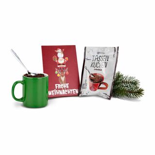Geschenkset / Präsenteset: Frohe Weihnachten Tassenkuchen 2K1373