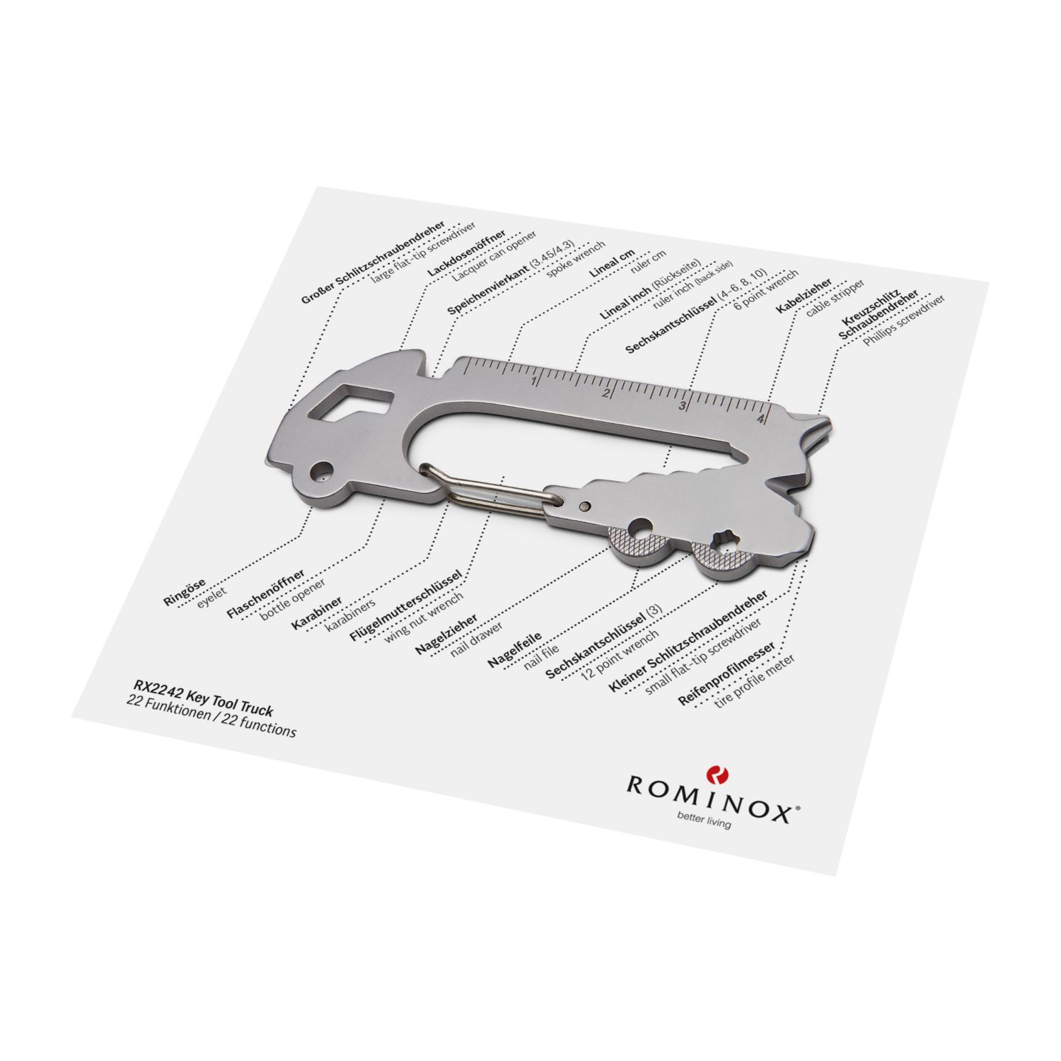 ROMINOX® Key Tool Truck (22 Funktionen) Werkzeug 2K2101a