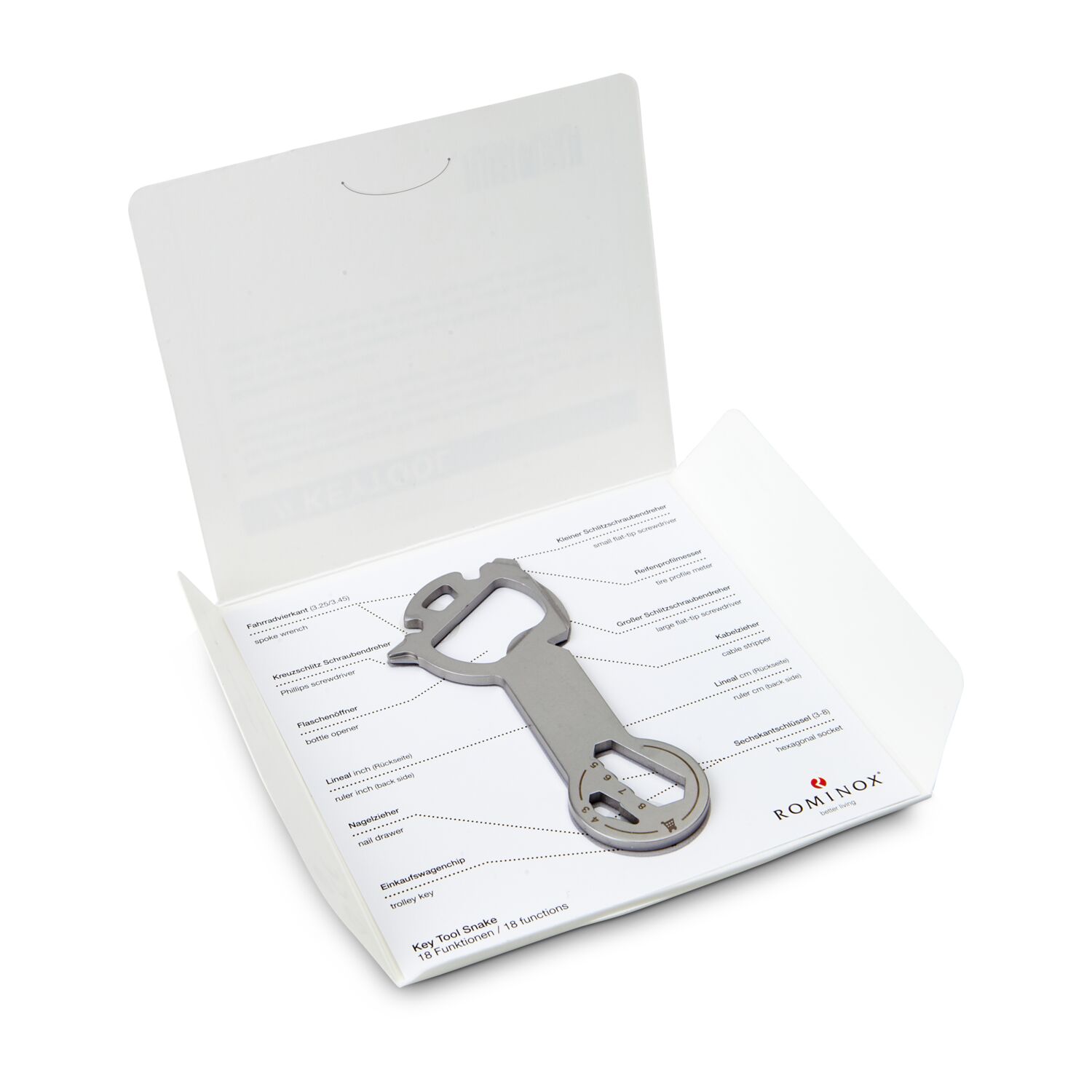 ROMINOX® Key Tool Snake (18 Funktionen) Super Dad 2K2108c