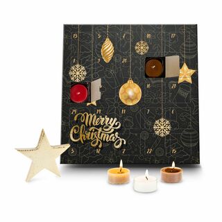 Geschenkartikel: Duftkerzen Adventskalender Merry Christmas 2K2129