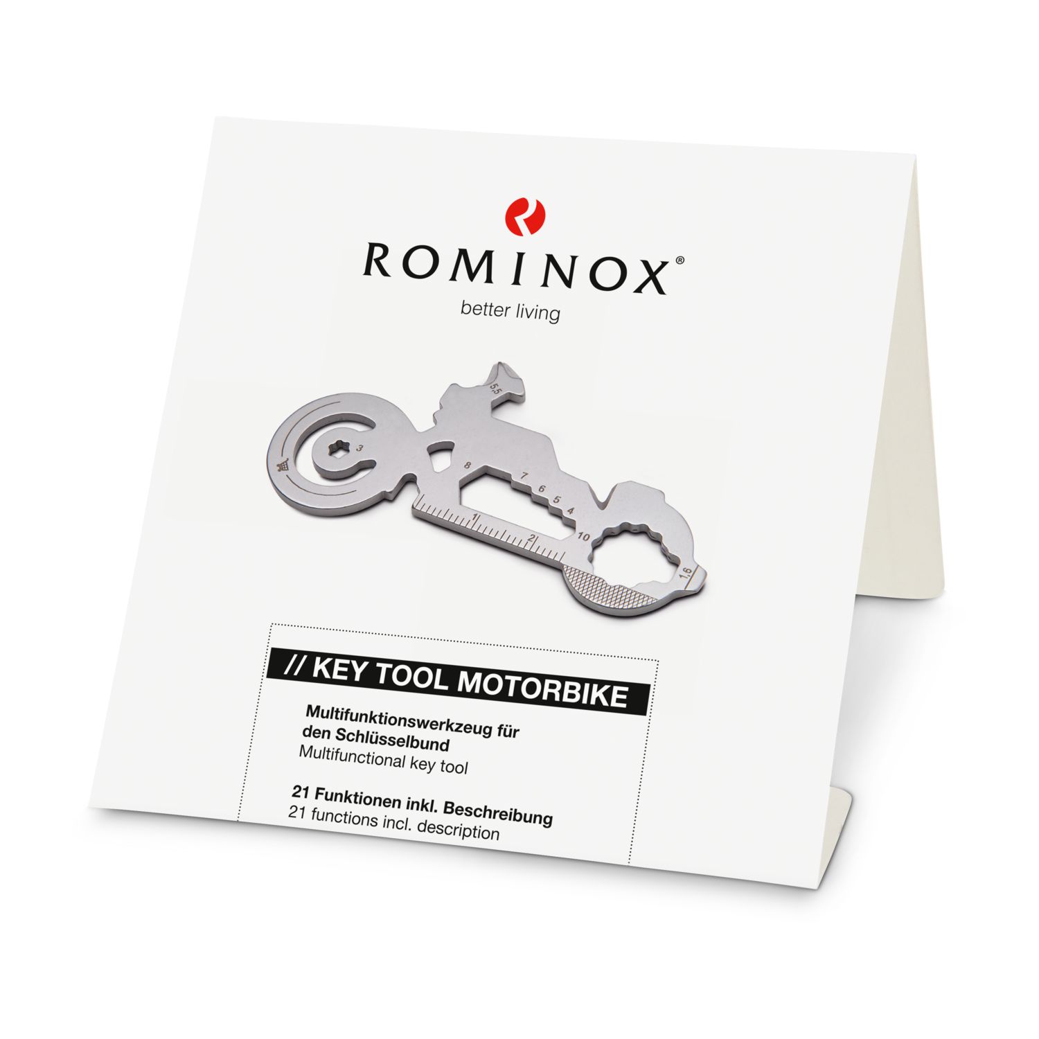ROMINOX® Key Tool Motorbike (21 Funktionen) Frohe Ostern Hase 2K2202d