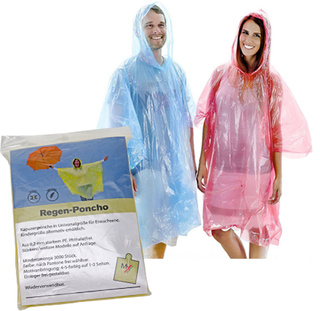 Regenponcho aus PE