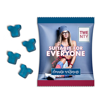 Gummibärchen Sonderformen vegan 20 g  Standard-Folie transparent