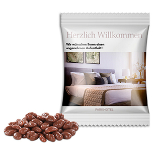 ChoViva Dragierte Rosinen in Schokoalternative auf Haferbasis 10 g Dragierte Rosinen Standardfolie weiß