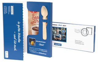 Dr. Oetker Tassenpudding Vanille Mailingmappe