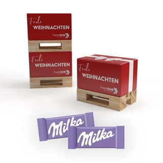 Geschenk Mini-Palette klein 30 g Milka Naps