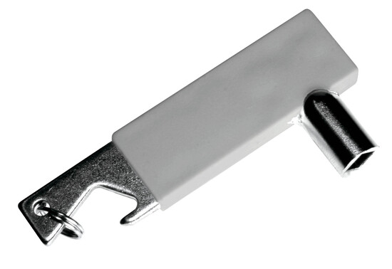 Heizungsentlüfterschlüssel grau