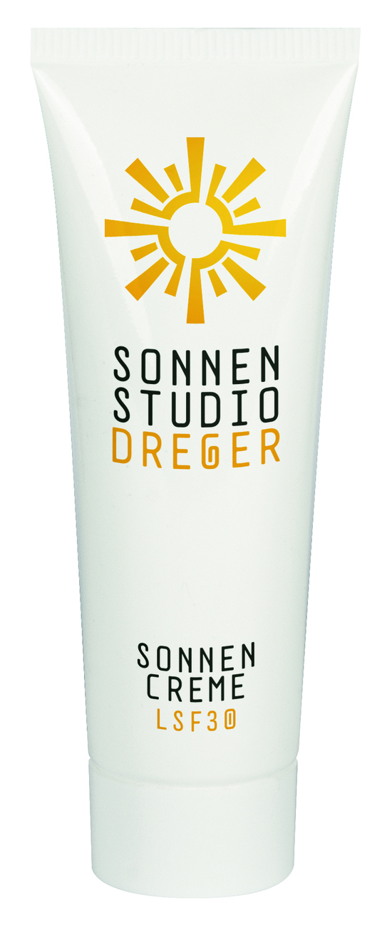 25 ml Tube mit Sonnenschutzcreme "Sensitiv" LSF 30 - Tampondruck