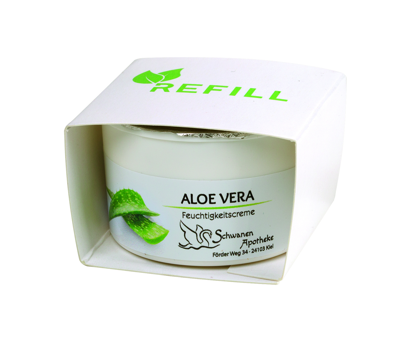 50 ml Refill für Wechseltiegel, Aloe Vera Aufbaucreme