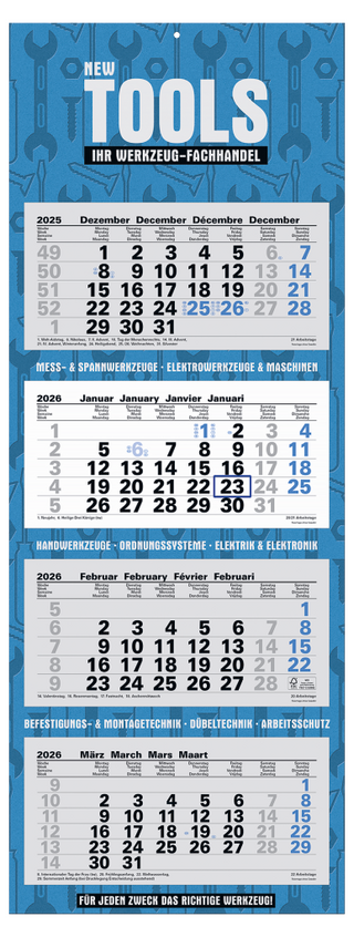 4-Monats-Kalender "Ocean-4"