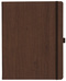 Notizbuch Style Large im Format 19x25cm, Inhalt blanco, Einband Woody in der Farbe Brown