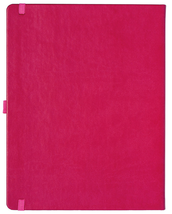 Notizbuch Style Large im Format 19x25cm, Inhalt liniert, Einband Slinky in der Farbe Pink