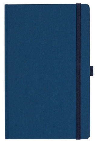 Notizbuch Style Medium im Format 13x21cm, Inhalt kariert, Einband Fancy in der Farbe Royal Blue