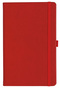 Notizbuch Style Medium im Format 13x21cm, Inhalt liniert, Einband Slinky in der Farbe Scarlet