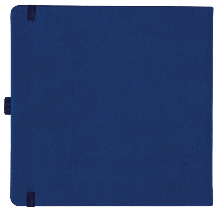 Notizbuch Style Square im Format 17,5x17,5cm, Inhalt liniert, Einband Slinky in der Farbe Ultramarine