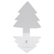 Klappkärtchen Tannenbaum - neutral mit 2-c Logoeindruck
