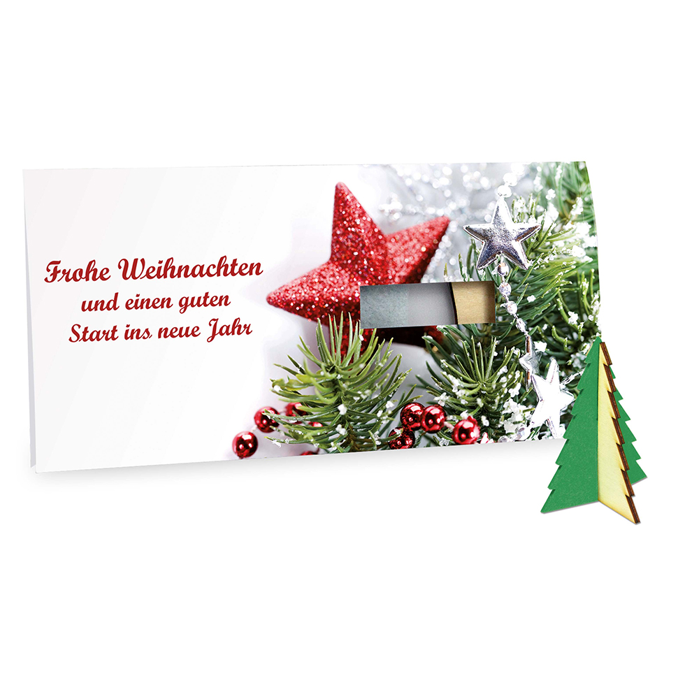 Steckfiguren-Karte Filz - Baum 4/0-c