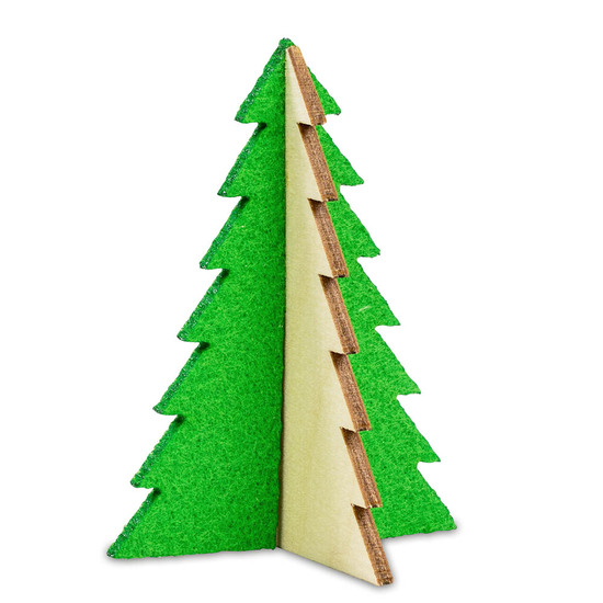 Steckfiguren-Karte Filz - Baum 4/0-c